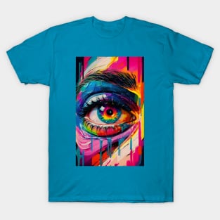 Colourful Eye art T-Shirt